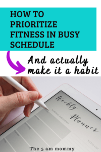 Integrate Fitness in your schedule